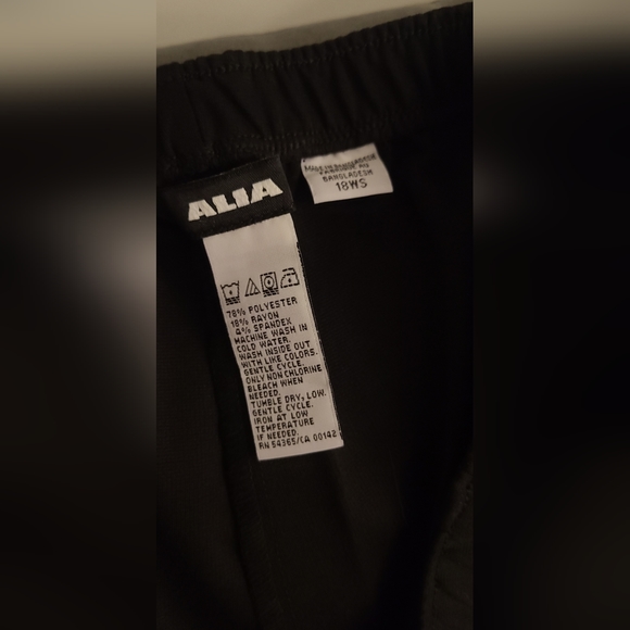 💚⚘NWT⚘💜Alia Women Plus Size Pull-On Pants: Black, Size 18WS🧸 - Picture 3 of 5